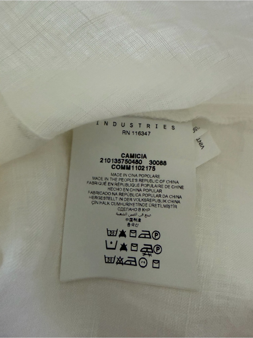 Henry Cottons White 100% Linen Ruffle Pintuck Tunic Shirt Dress Pocket Sz 42 (6) - Picture 7 of 9